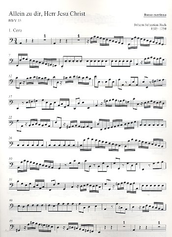 Allein zu dir Herr Jesu Christ&nbsp;&nbsp;Kantate Nr.33 BWV33&nbsp;&nbsp;Violoncello/Kontrabass