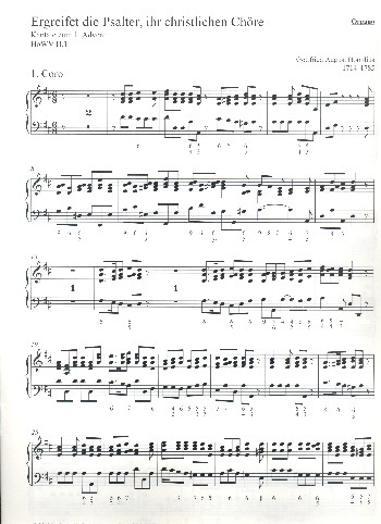 Ergreifet die Psalter, ihr christlichen Chöre HoWV II.I  Ergreifet die Psalter HoWV2,1  Orgel