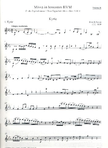 Grosse Orgelsolomesse Es-Dur Hob.XXII:4&nbsp;&nbsp;für Soli, gem Chor und Orchester&nbsp;&nbsp;Violine 2