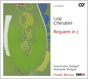 Cherubini, Luigi Luigi Cherubini: Requiem in c&nbsp;&nbsp;Coro SATB, 2 Ob, 2 Clt, 2 Fg, 2 Cor, 2 Tr, 3 Trb, Timp, Tamtam, 2 Vl,&nbsp;&nbsp;CD