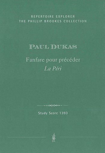 Dukas, Paul Fanfare pour précéder 'La Péri' für Blasorchester    STP