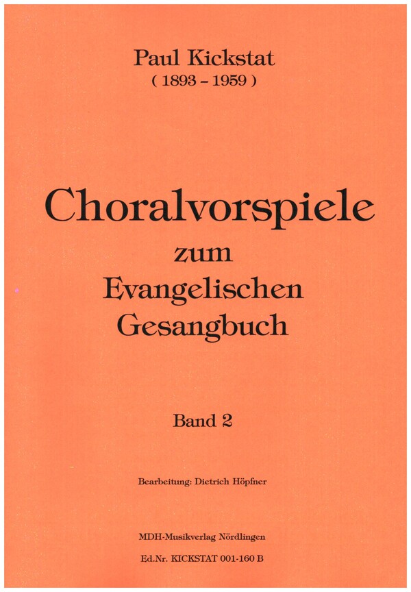 Choralvorspiele zum EG - Band 2  für Orgel  