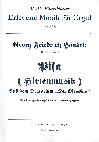 Pifa&nbsp;&nbsp;für Orgel&nbsp;&nbsp;