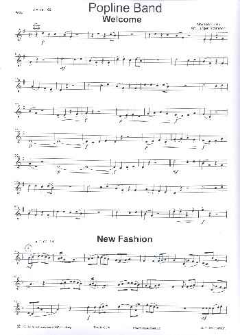 Popline Band  für Akkordeonorchester  Stimmensatz