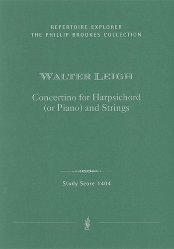 Concertino  für Cembalo (oder Piano) und Streicher  Studienpartitur