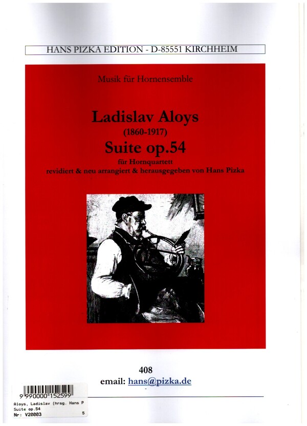 Suite op.54&nbsp;&nbsp;für Hornquartett&nbsp;&nbsp;Partitur und Stimmen