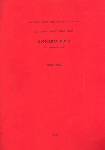 Konzert Nr.11&nbsp;&nbsp;für Horn in E und Orchester&nbsp;&nbsp;Partitur