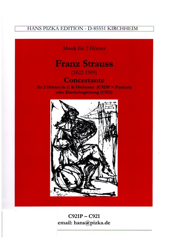 Concertante  und  Introduction & Polonaise  für 2 Hörner in E und Orchester  Partitur