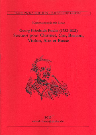 Sextett Es-Dur op.36 für Klarinette,  Horn, Fagott, Violine, Viola und Bass  Partitur und Stimmen