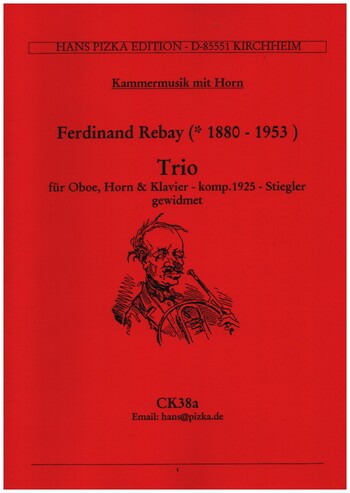 Trio d-Moll&nbsp;&nbsp;für Oboe, Horn und Klavier&nbsp;&nbsp;Partitur und Stimmen