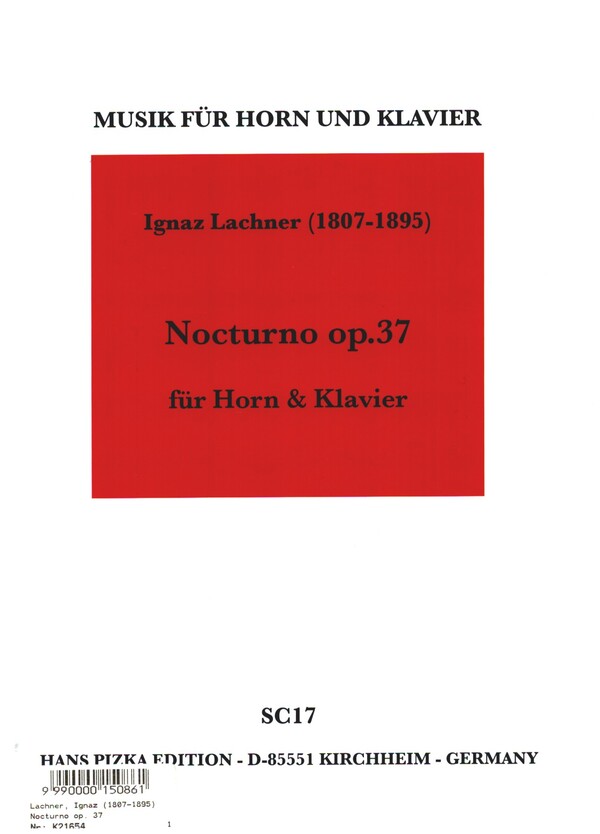 Nocturno op.37&nbsp;&nbsp;für Horn und Klavier&nbsp;&nbsp;