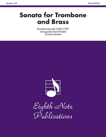 Sonata&nbsp;&nbsp;for solo trombone, 2 trumpets, horn and tuba&nbsp;&nbsp;score and parts
