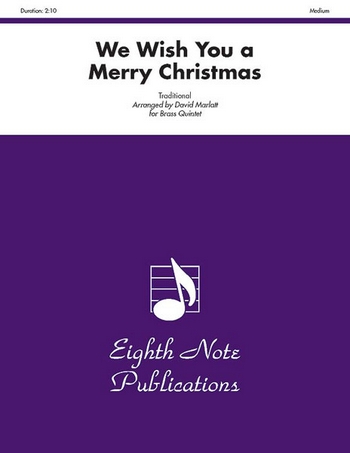 We Wish You a Merry Christmas&nbsp;&nbsp;for brass quintet&nbsp;&nbsp;score and parts