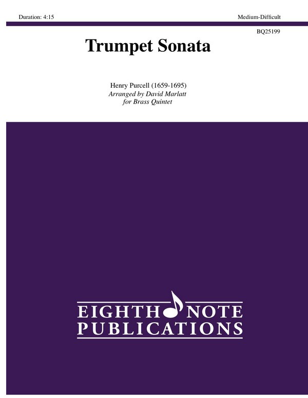 Trumpet Sonata&nbsp;&nbsp;for trumpet, Flugelhorn, horn, trombone and tuba&nbsp;&nbsp;score and parts