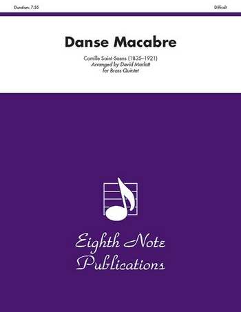 Danse Macabre&nbsp;&nbsp;for 2 trumpets, horn, trombone and tuba&nbsp;&nbsp;score and parts