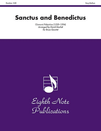 Sanctus and Benedictus  für 4 Blechbläser  Partitur und Stimmen
