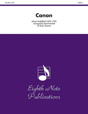 Canon  for 2 trumpets, horn and trombone  score and parts