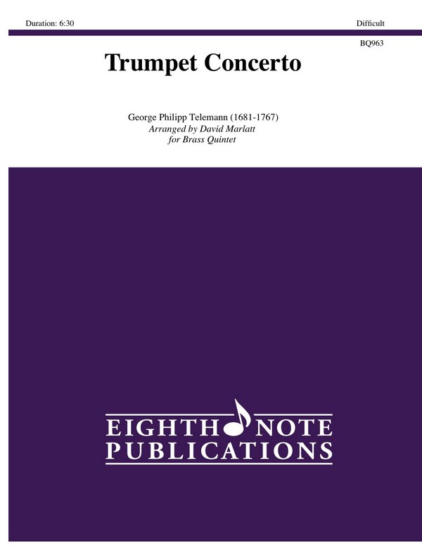 Concerto for Trumpet&nbsp;&nbsp;for 2 trumpets, horn, trombone and tuba&nbsp;&nbsp;score and parts