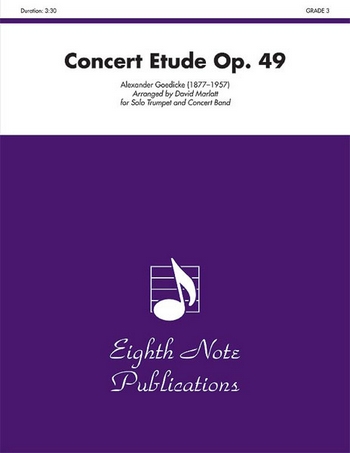 Alexander Goedicke (Arr, David Marlatt)  Concert Etude Op, 49  Trp | Concert Band / Blasorchester