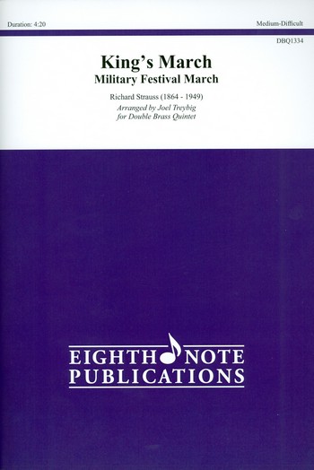 King's March&nbsp;&nbsp;for 2 double brass quintets&nbsp;&nbsp;score and parts