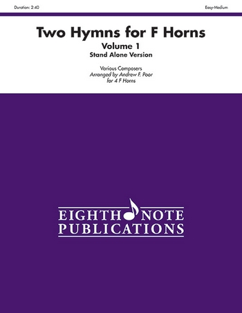2 Hymns for Horns in F vol.1 - Stand alone Version  for 4 horns  score and parts