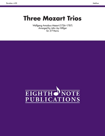 3 Trios  für 3 Hörner  Partitur und Stimmen