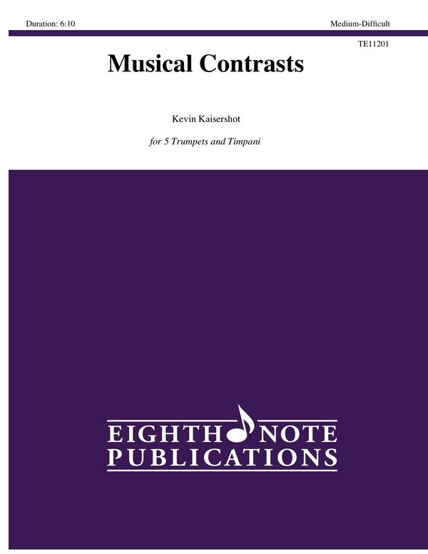 Musical Contrasts  for 5 trumpets and timpani  score and parts