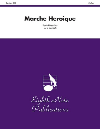 Marche heroique  for 3 trumpets  score and parts