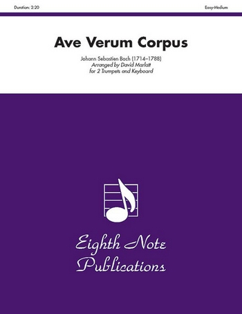 Ave verum corpus&nbsp;&nbsp;for 2 trumpets and keyboard&nbsp;&nbsp;parts