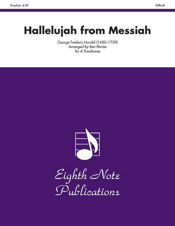 Hallelujah from Messiah&nbsp;&nbsp;for 4 trombones&nbsp;&nbsp;score and parts