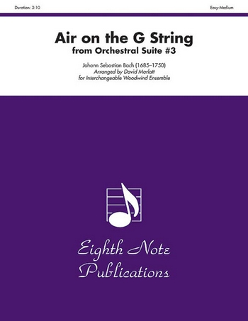 Air on the G AString BWV1068&nbsp;&nbsp;for flexible 5-part woodwind ensemble&nbsp;&nbsp;score and parts