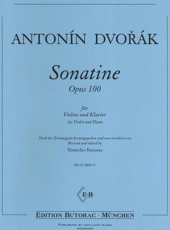 Sonatine op.100&nbsp;&nbsp;für Violine und Klavier&nbsp;&nbsp;