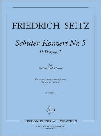 Schülerkonzert D-Dur Nr.5 op.7  für Violine und Klavier  