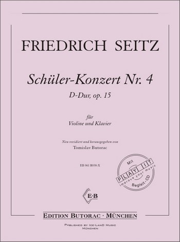 Konzert D-Dur op.15 Nr.4 (+CD)  für Violine und Klavier  