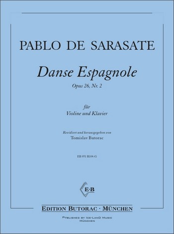 Danse Espagnole op.26/2  für Violine und Klavier  