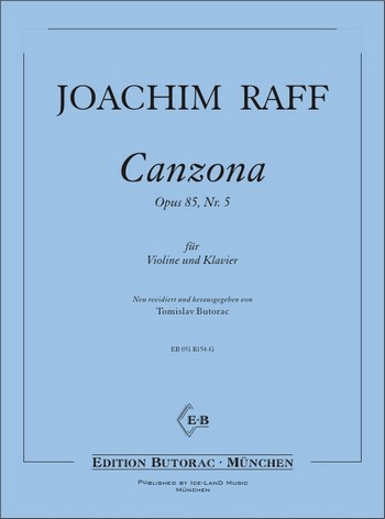 Canzona op.85,5  für Violine und Klavier  