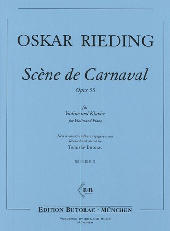 Scène e Carnaval op.33&nbsp;&nbsp;für Violine und Klavier&nbsp;&nbsp;