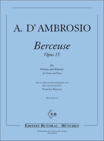 Berceuse op.15&nbsp;&nbsp;für Violine und Klavier&nbsp;&nbsp;