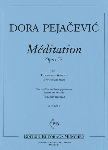 Méditation op.51  für Violine und Klavier  