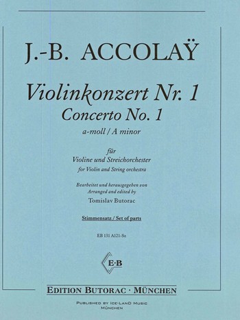 Konzert a-Moll Nr.1  für Violine und Streichorchester  Stimmensatz (solo-5-5-3-5-2)