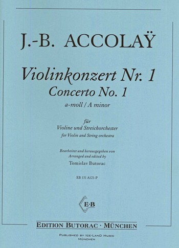 Konzert a-Moll Nr.1  für Violine und Streichorchester  Partitur