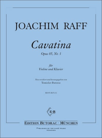 Cavatina op.85 Nr.3&nbsp;&nbsp;für Violine und Klavier&nbsp;&nbsp;