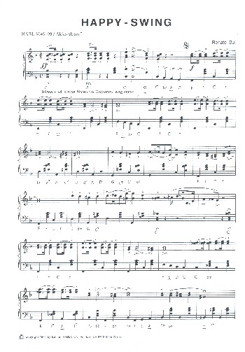 Happy Swing  für Akkordeonorchester  Stimmensatz