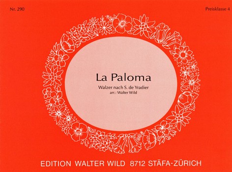 La paloma  für Diatonische Harmonika in Griffschrift  