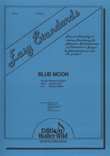 Blue Moon  für Akkordeonorchester  Partitur