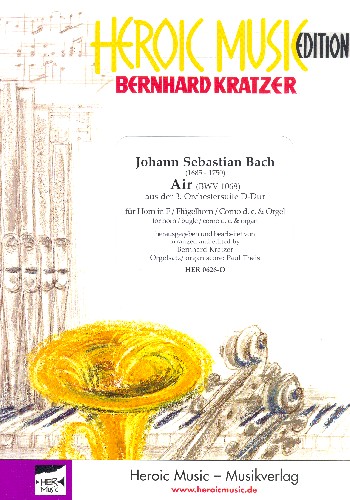 Air D-Dur BWV1068  für Horn in F (Flügelhorn/Corno da caccia) und Orgel  