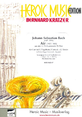 Air D-Dur BWV1068  für Horn in F (Flügelhorn/Corno da caccia) und Klavier  
