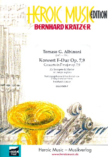 Konzert F-Dur op.7,9 für Trompete&nbsp;&nbsp;un Orchester für Trompete und Klavier&nbsp;&nbsp;