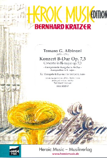 Konzert B-Dur op.7,3&nbsp;&nbsp;für Trompete und Klavier&nbsp;&nbsp;