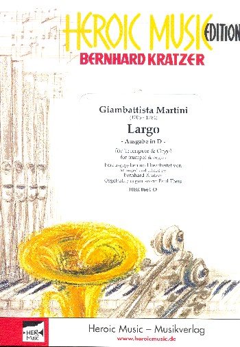 Largo (Ausgabe in D)  für Trompete und Orgel  